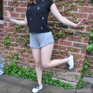 AEO Embroidered Floral Tee